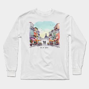 A Toast To  Rio de Janeiro Graphic Tee | Rio Sunset Long Sleeve T-Shirt